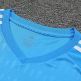 2023/24 RM Goalkeeper Blue Long Sleeve Soccer Jersey(A Set)