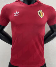 1986 Belgium Home Red Retro Soccer Jersey