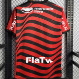 2022/23 Flamengo 1:1 Third Red Black Fans Soccer Jersey