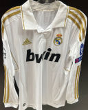 RONALDO # 7 RM Home Retro Long Sleeve Jersey 2011/12 (Have All Patch) (蓝9字杯) 全套章