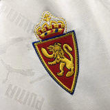 1995 Zaragoza Home White Retro Soccer Jersey