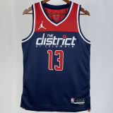 2023/24 Wizards POOLE #13 Sapphire Blue NBA Jerseys