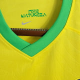 2023/24 Brazil Home 1:1 Quality Yellow Fans Soccer Jersey