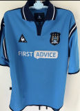 2002/03 Man City Home Blue Retro Soccer Jersey