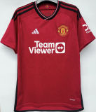 HøJLUND #11 M Utd 1:1 Quality Home Red Fans Jersey 2023/24 (League Font 联赛字体)