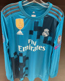 RONALDO # 7 RM 3rd Retro Long Sleeve Jersey 2017/18 (Have All Patch) (2017+12) 全套章