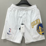 2023/24 Warriors White NBA Cotton Pants