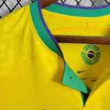 NEYMAR JR #10 Brazil Home 1:1 Yellow Fans Jersey 2022/23