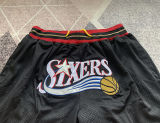 76ers White Four Bags NBA Pants