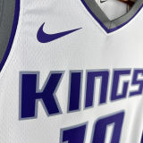 2023/24 Kings SABONIS #10 White NBA Jerseys 热压