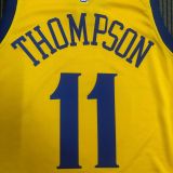 2018 Warriors THOMPSON #11 The Bay NBA Jerseys Hot Pressed