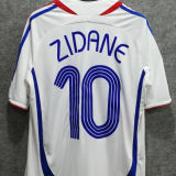 2006 France Away White Retro Soccer Jersey