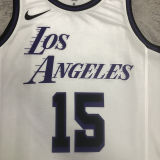 2023/24 Lakers REAVES #15 White City Edition NBA Jerseys 热压