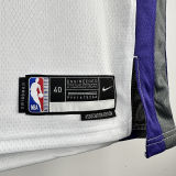 2023/24 Kings FOX #5 White NBA Jerseys 热压