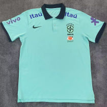2022/23 Brazil Light Blue Polo Short Jersey