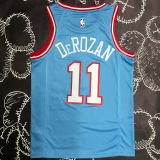 Bulls DEROZAN #11 Blue NBA Jerseys
