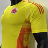 2024/25 Colombia Home Yellow Player Version Soccer Jersey