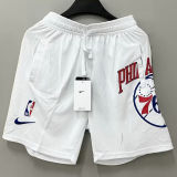 2023/24 76ers White NBA Cotton Pants