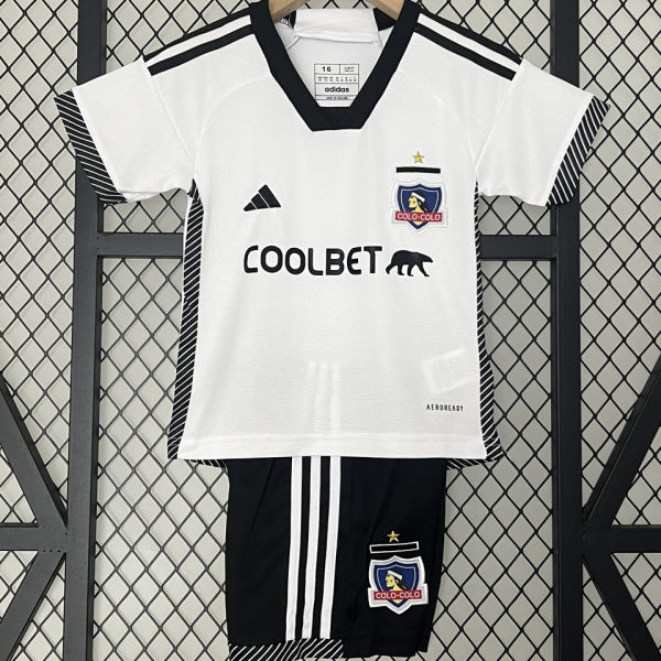 2024/25 Colo-Colo Home White Kids Soccer Jersey