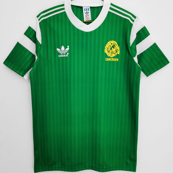 1990 Cameroun Home Green Retro Soccer Jersey