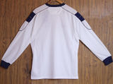 2000/01 M Utd Away White Long Sleeve Retro Soccer Jersey