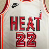 Miami Heat BUTLER #22 White Retro NBA Jerseys