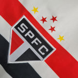 2023/24 Sao Paulo Home White Kids Soccer Jersey