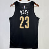 2023/24 Grizzlies ROSE #23 Black City Edition NBA Jerseys Hot Pressed