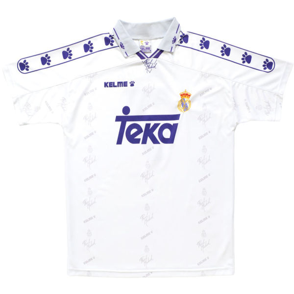 1994-1996 RM White Home Retro Soccer Jersey