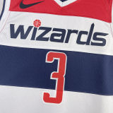 2023/24 Wizards BEAL #3 White Home NBA Jerseys