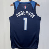 2023/24 Timberwolves ANDERSON #1 Sapphire Blue NBA Jerseys