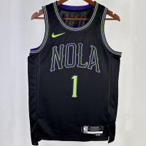 2023/24 Pelicans WILLIAMSON #1 Black City Edition NBA Jerseys