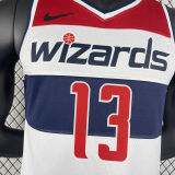 2023/24 Wizards POOLE #13 White Home NBA Jerseys