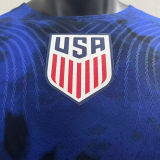 2022/23 U.S Away Blue Player Version Soccer Jersey
