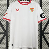 2024/25 Sevilla FC Home White Fans Soccer Jersey