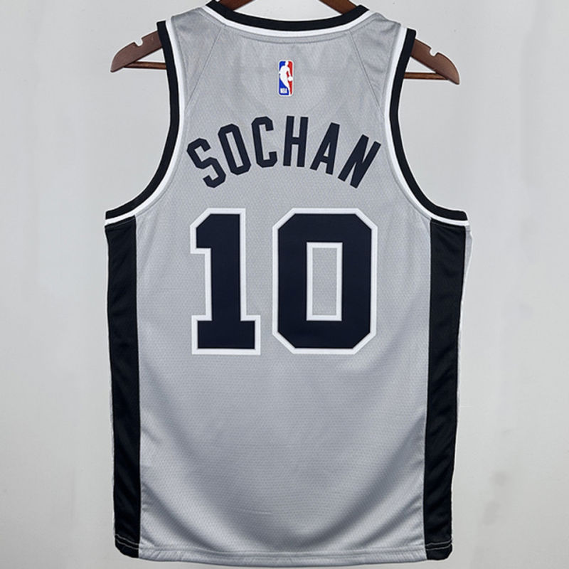 Spurs DEROZAN #10 Grey NBA 2