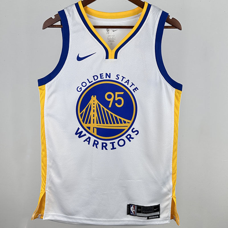 Warriors ANDERSON #95 White NBA