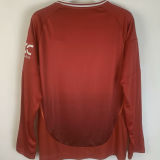 2024/25 M Utd Home Red Long Sleeve Fans Soccer Jersey