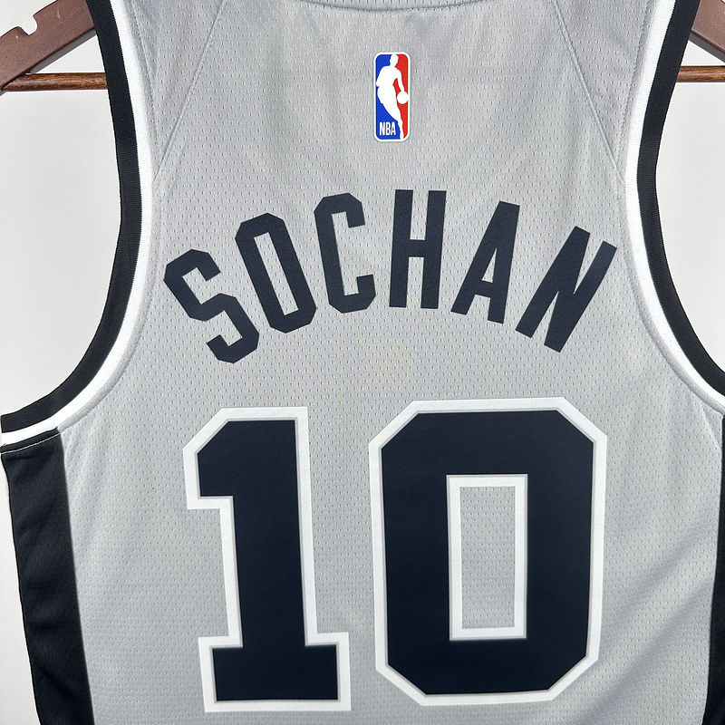 Spurs DEROZAN #10 Grey NBA 6
