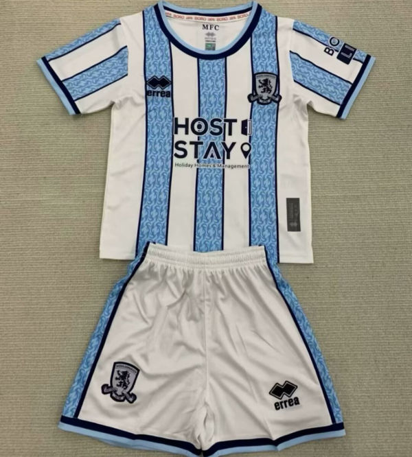 2024/25 Middlesbrough Away Kids Soccer Jersey