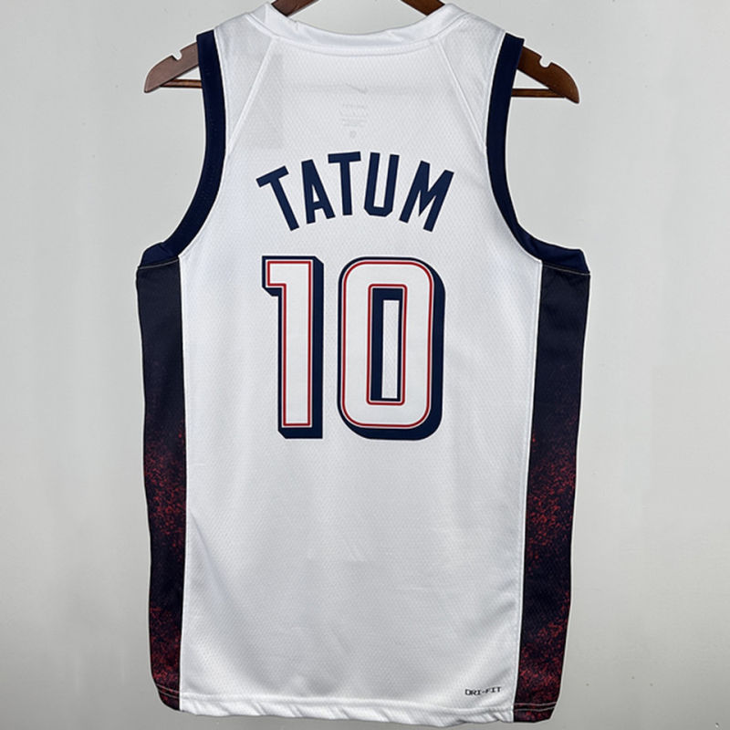 Team USA TATUM #10 White NBA 2