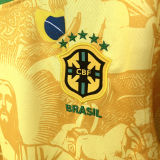 2024/25 Brazil Special Edition Yellow Fans Jersey