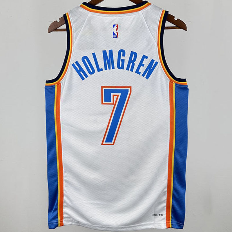 KC Thunder HOLMGREN #7 White NBA 2