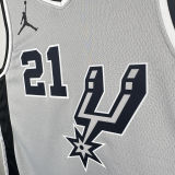 2021 Spurs DUNCAN #21 Grey NBA Jerseys