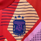 2024/25 Argentina Red Goalkeeper Fans Soccer Jersey