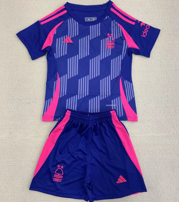2024/25 Nottingham Forest Away Kids Soccer Jersey