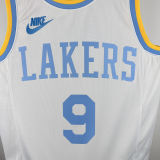 2025 Lakers JAMES JR. #9 White Retro NBA Jerseys 热压