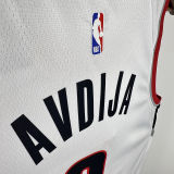 2023 Trail Blazerst AVDIJA #8 White NBA Jerseys
