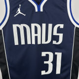 2025 Mavericks THOMPSON #31 Sapphire Blue NBA Jerseys
