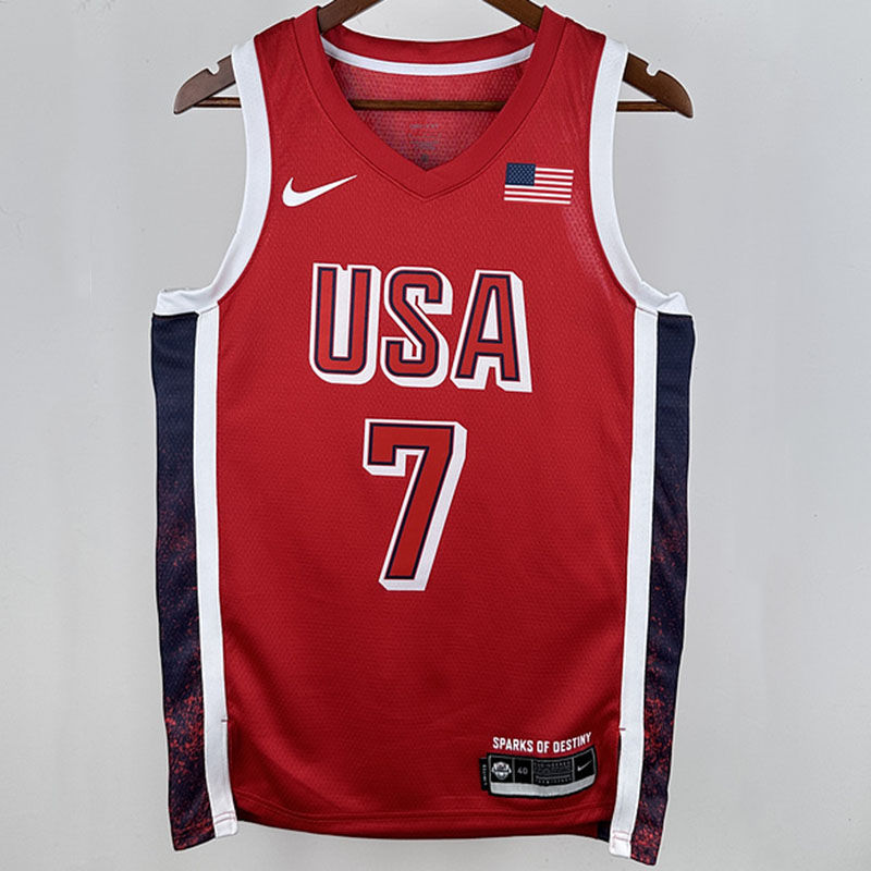 Team USA DURANT #7 Red NBA